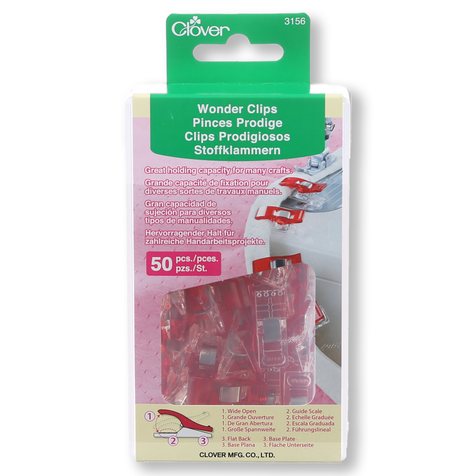 Clover Wonder Clips - 50 Count