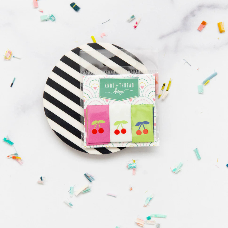 Knot & Thread Woven Labels - Cherries