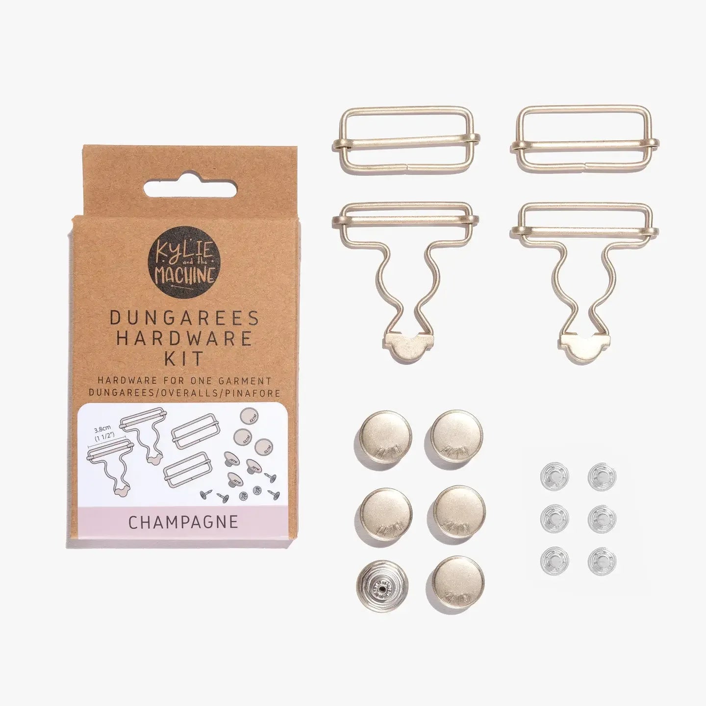 Dungarees Hardware Kit - Champagne