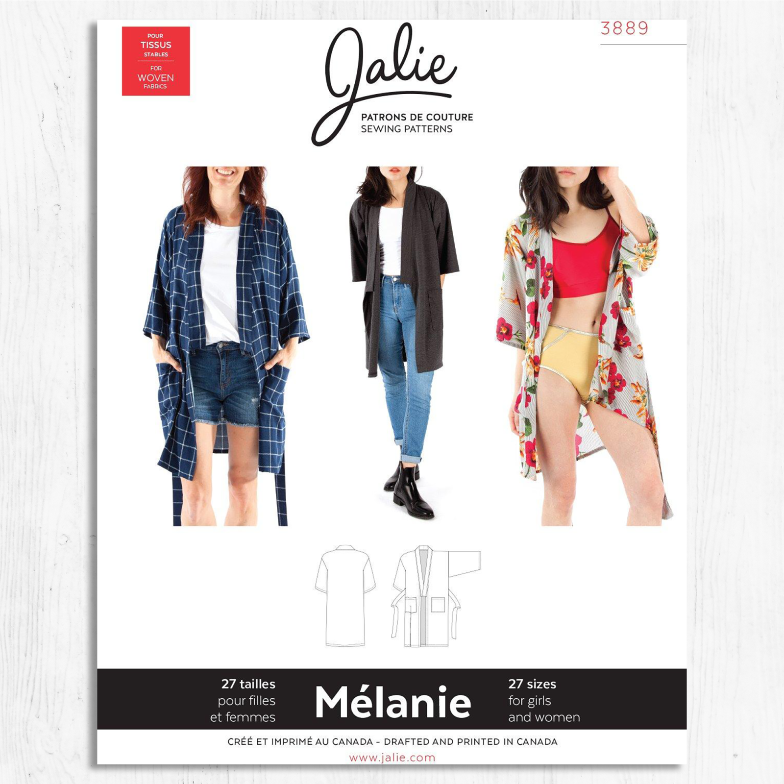 Jalie Patterns - Melanie Kimono Robe