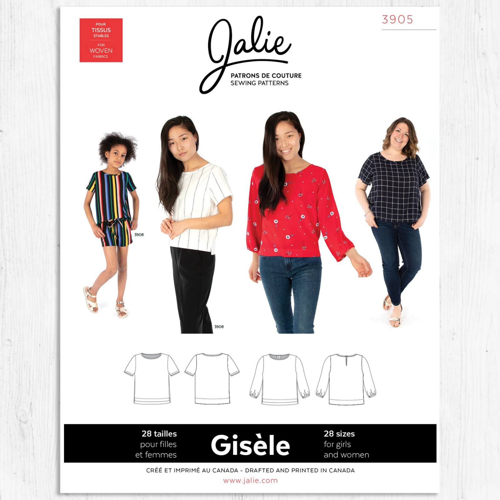 Jalie Patterns - Gisele Round Neck Blouse