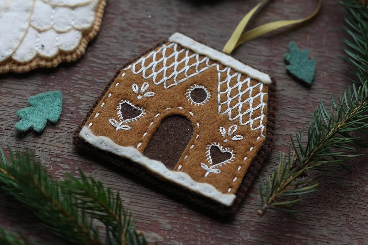Felt Ornament Kit - Gingerbread House