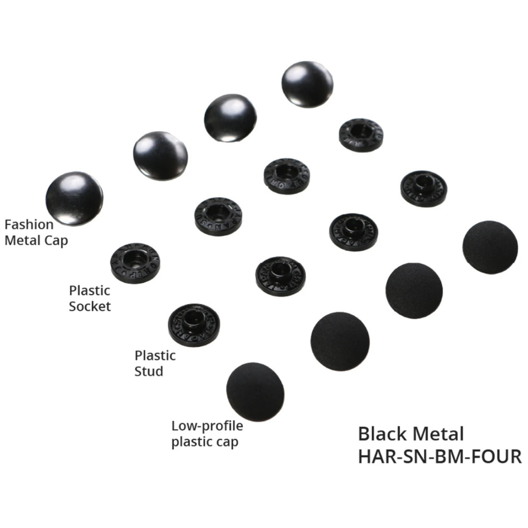 Tool-Free Snaps - Set of 4 - Black Metal