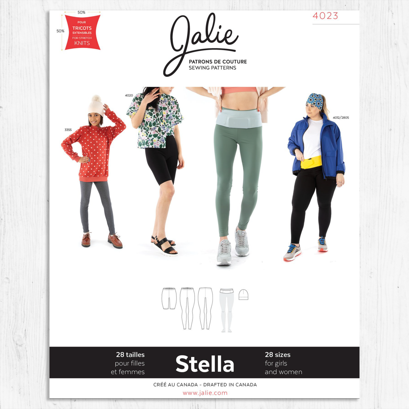 Jalie Patterns - Stella Leggings Running Belt + Beanie