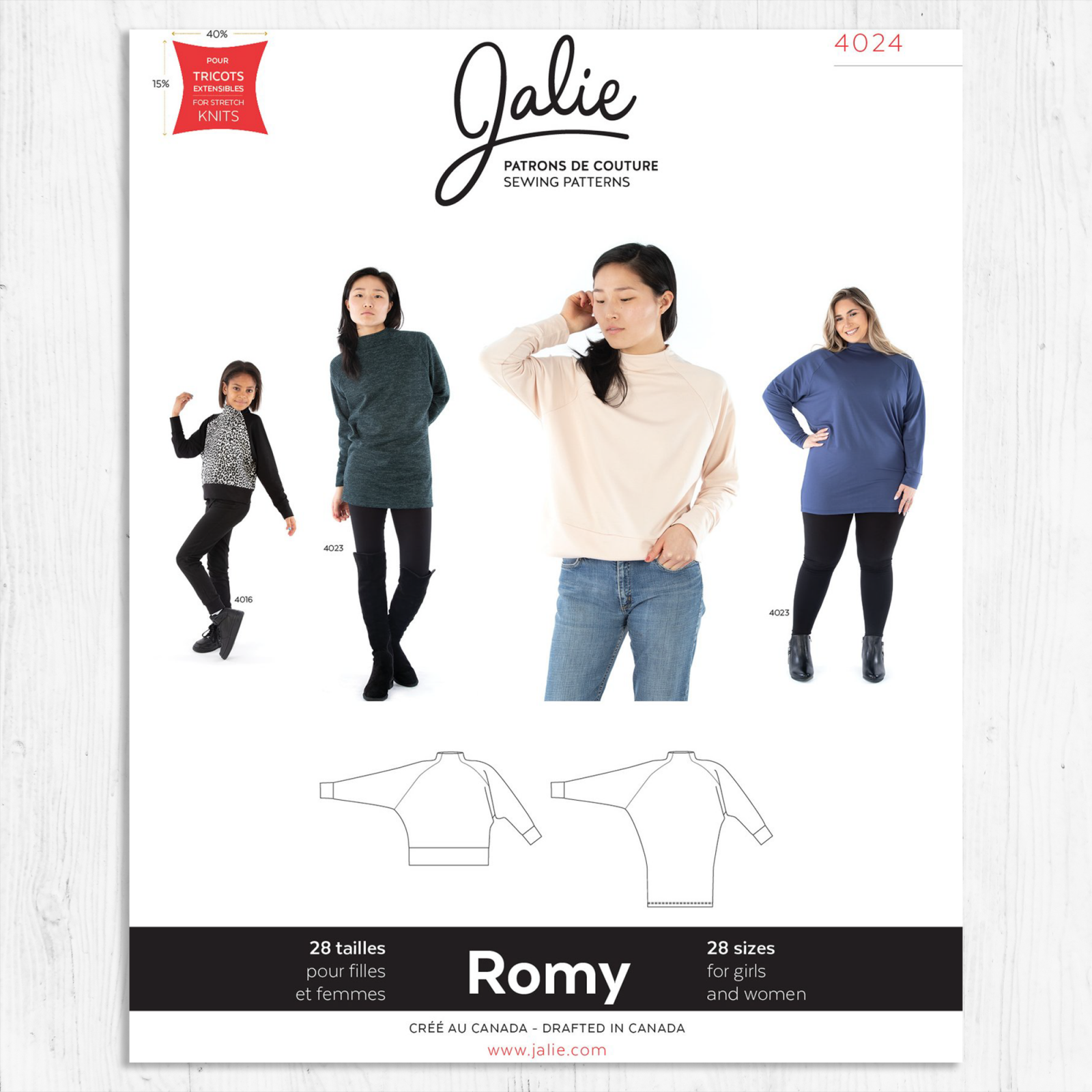 Jalie Patterns - Romy Sweater and Tunic