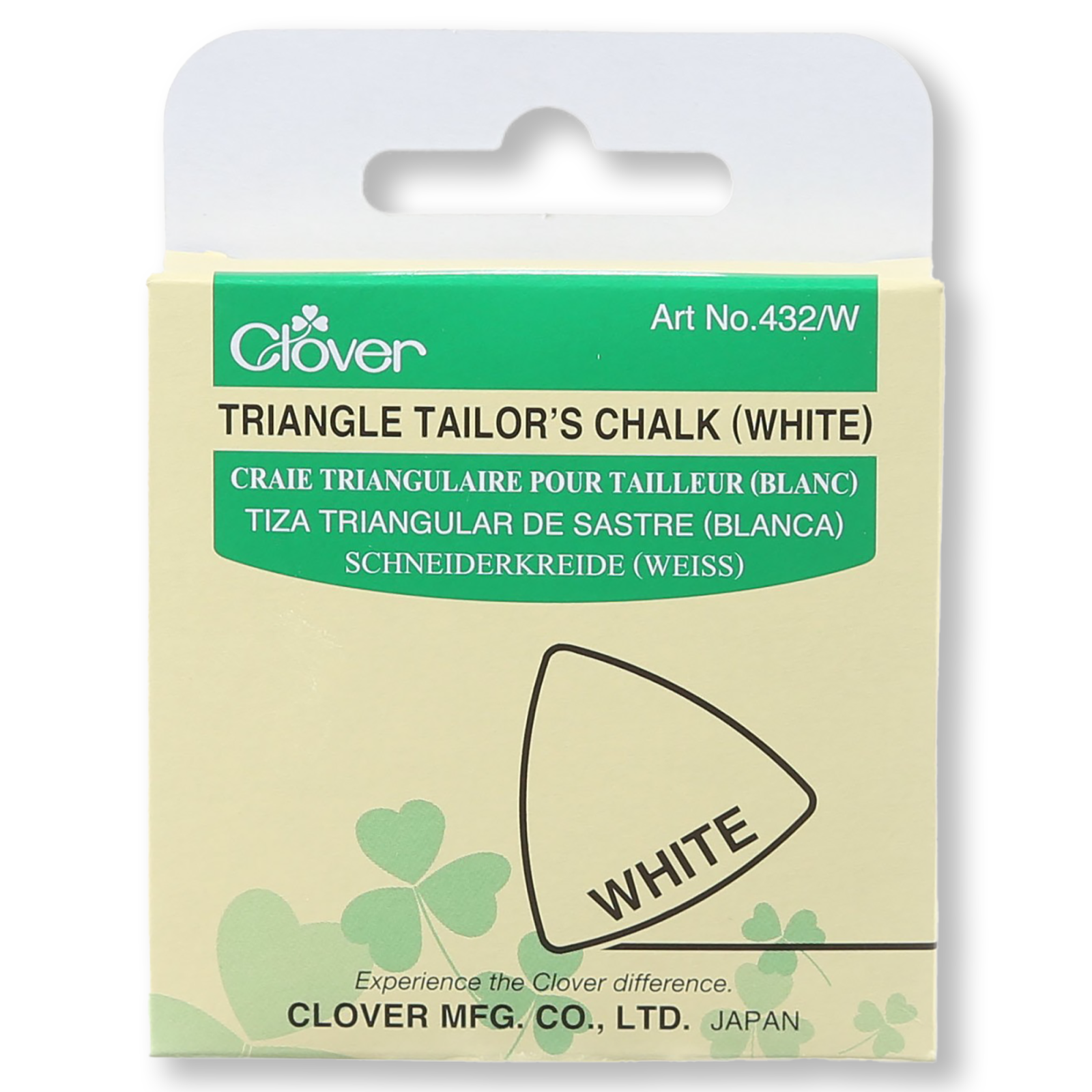 Clover Triangle Tailor's Chalk White