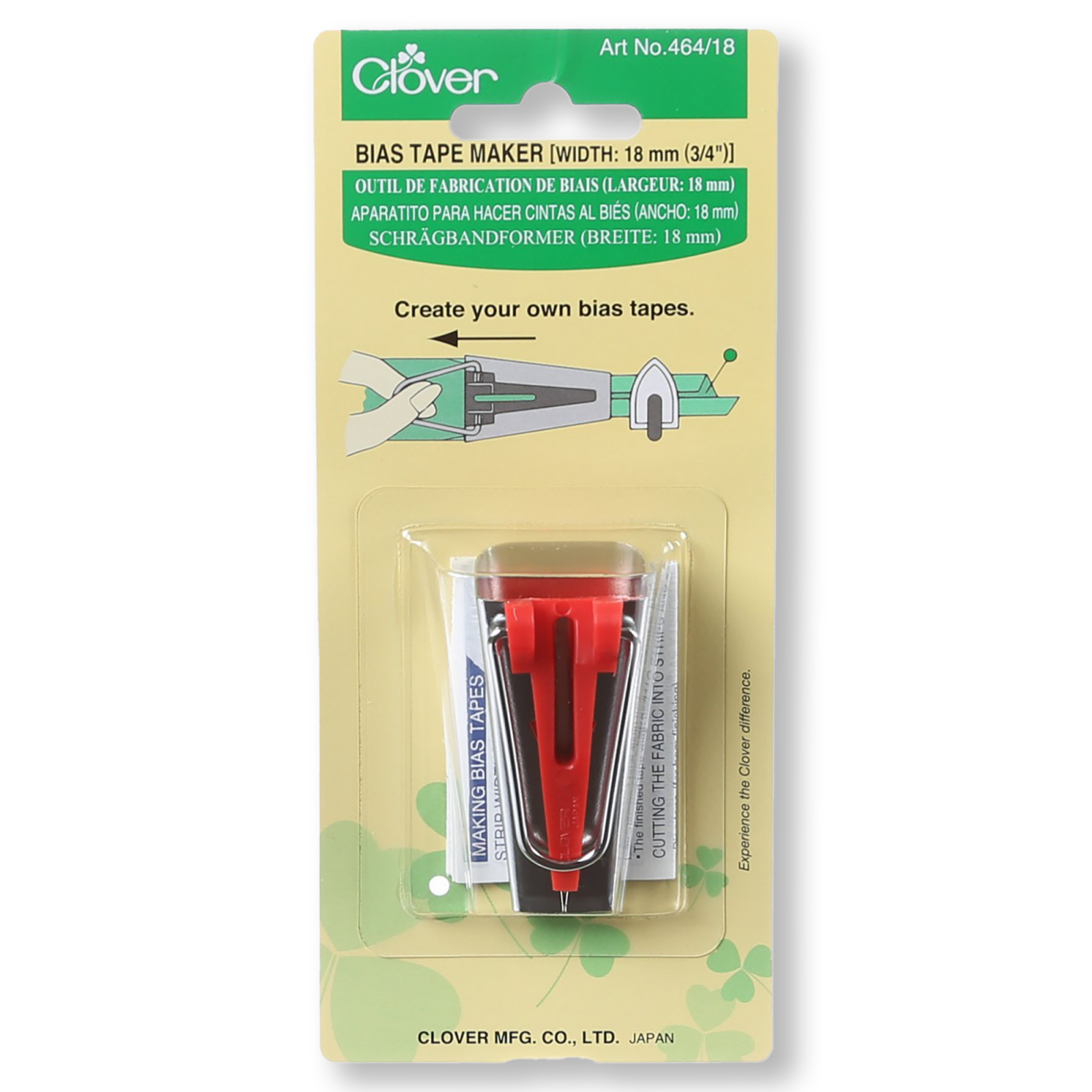 Clover Bias Tape Maker - 18 mm (3/4")