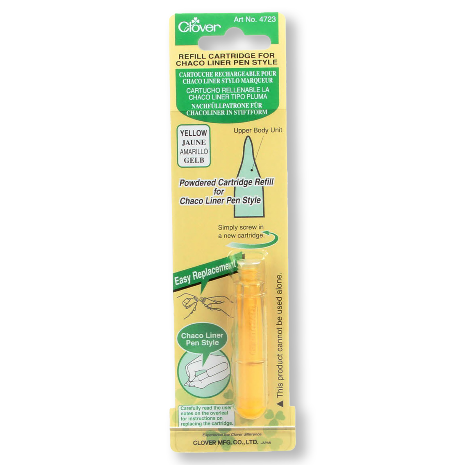 Chaco Liner Pen Chalk Refill Yellow