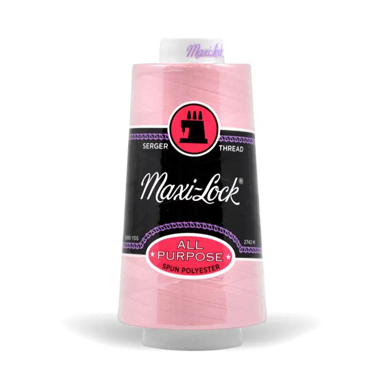 Maxi Lock Serger Thread - Pink - 3000 yd Cone