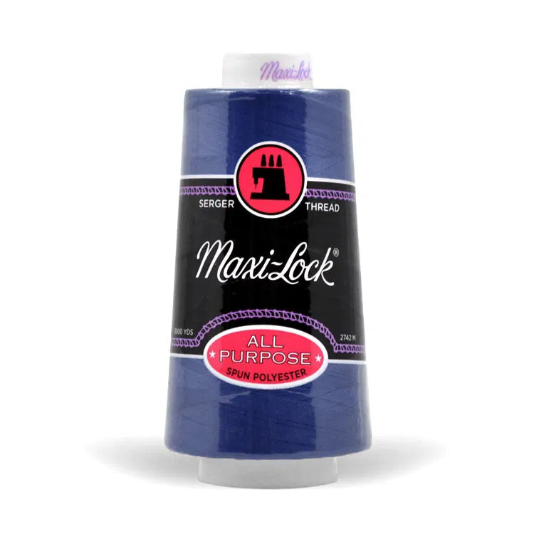 Maxi Lock Serger Thread - Blue - 3000 yd Cone