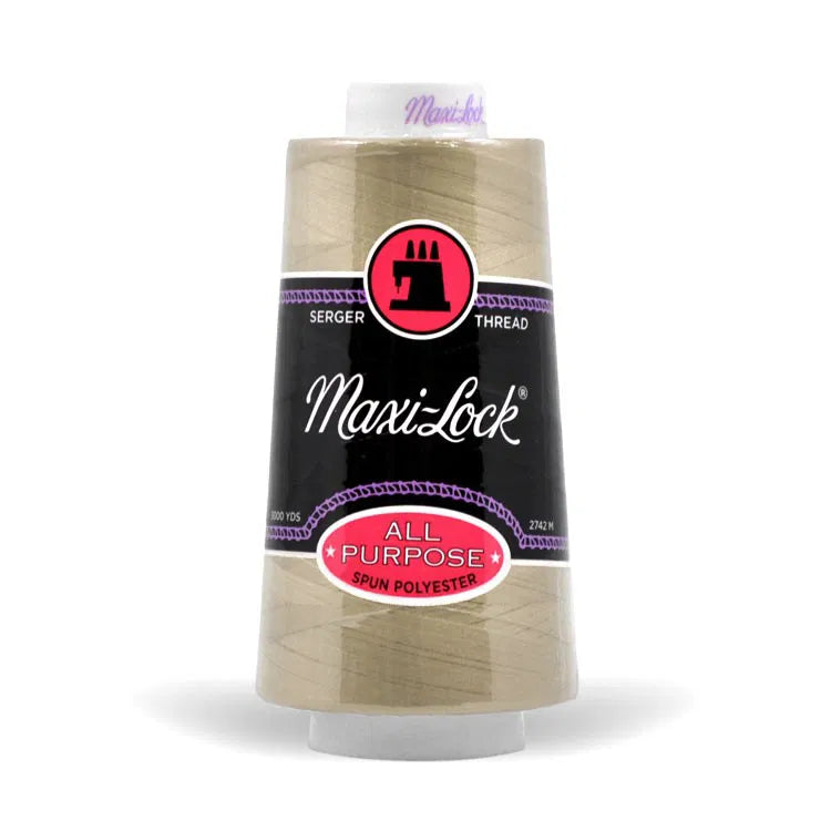 Maxi Lock Serger Thread - Khaki - 3000 yd Cone