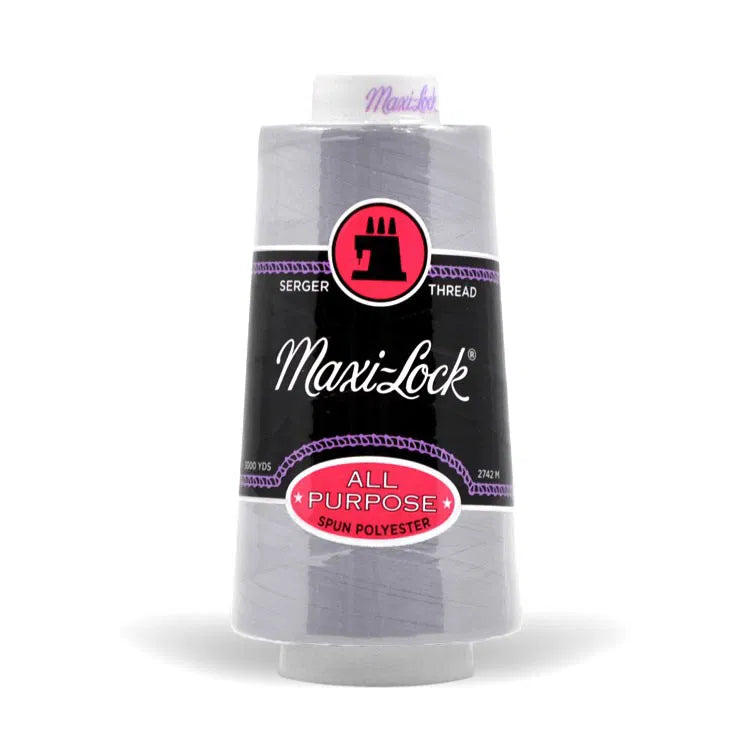 Maxi Lock Serger Thread - Light Grey - 3000 yd Cone