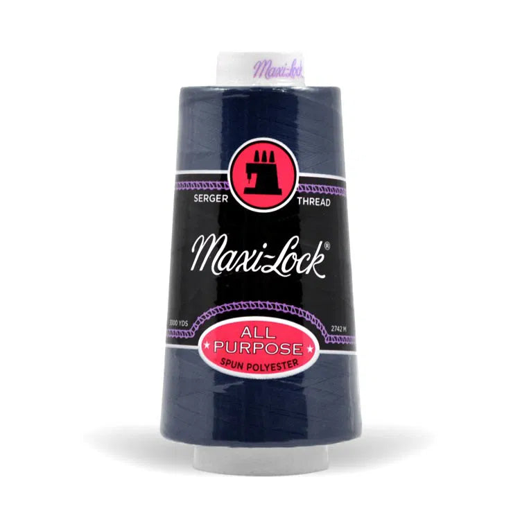 Maxi Lock Serger Thread - Navy - 3000 yd Cone