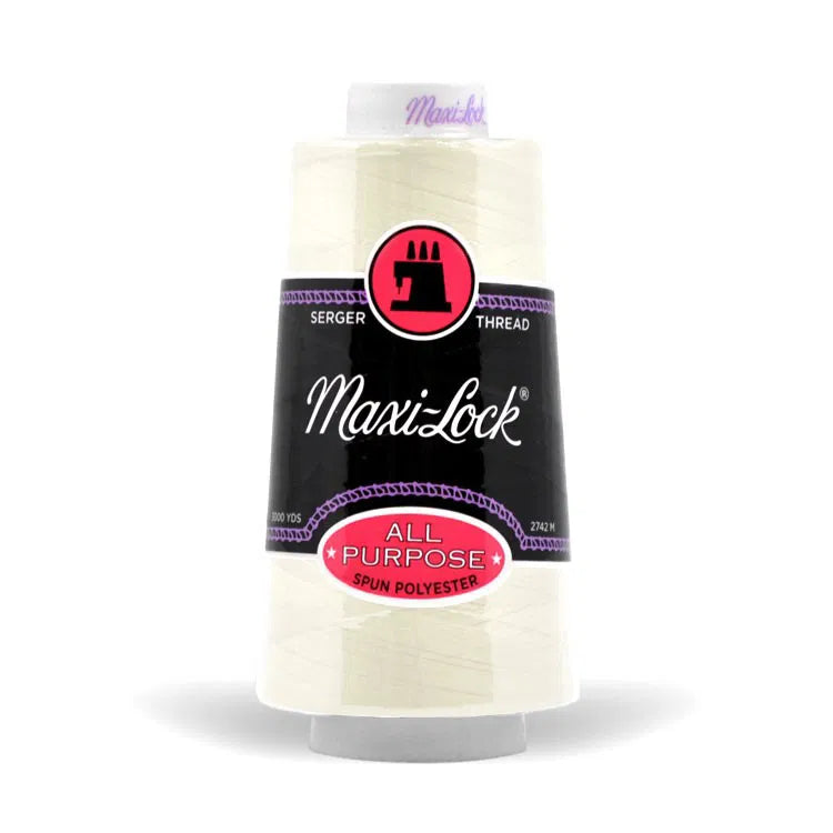 Maxi Lock Serger Thread - Eggshell - 3000 yd Cone