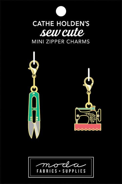 Mini Zipper Pulls - Snip and Sew