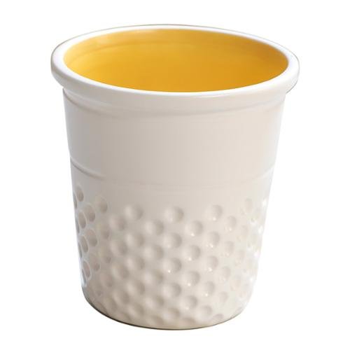 Thimble Container - White/Yellow