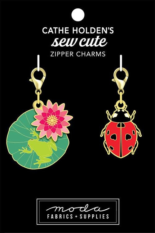 Zipper Pulls - Frog Ladybug