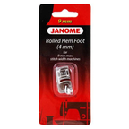 Janome 4mm Rolled Hem Foot - 9mm machines