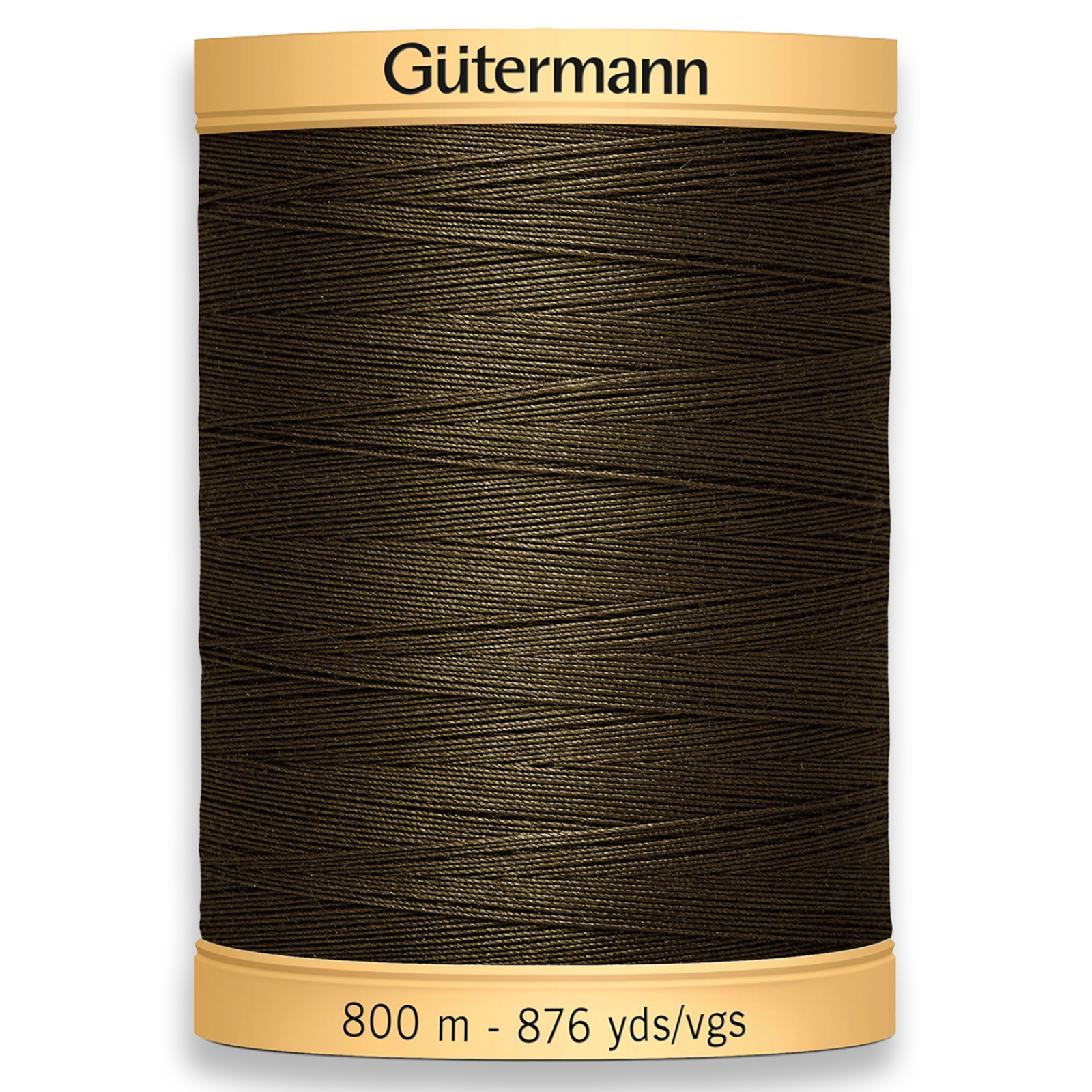 Gutermann 100% Natural Cotton Thread 800m/875yds - Bark Brown