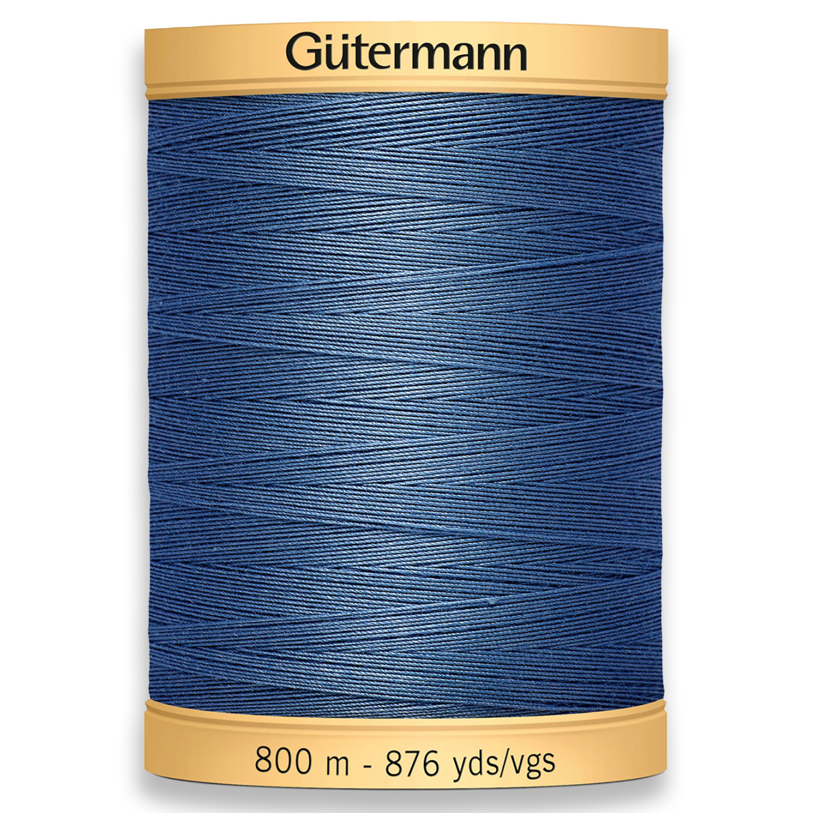 Gutermann 100% Natural Cotton Thread 800m/875yds - Indigo Blue