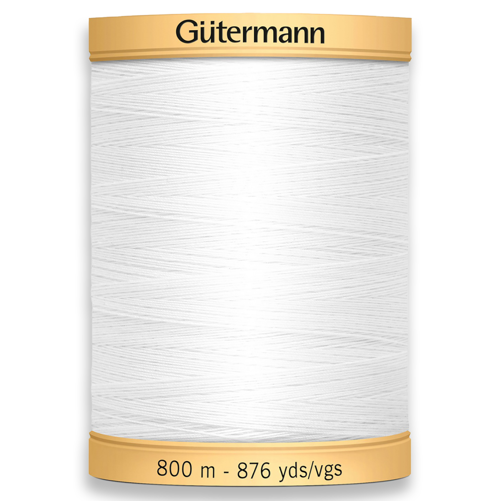 Gutermann 100% Natural Cotton Thread 800m/875yds - White