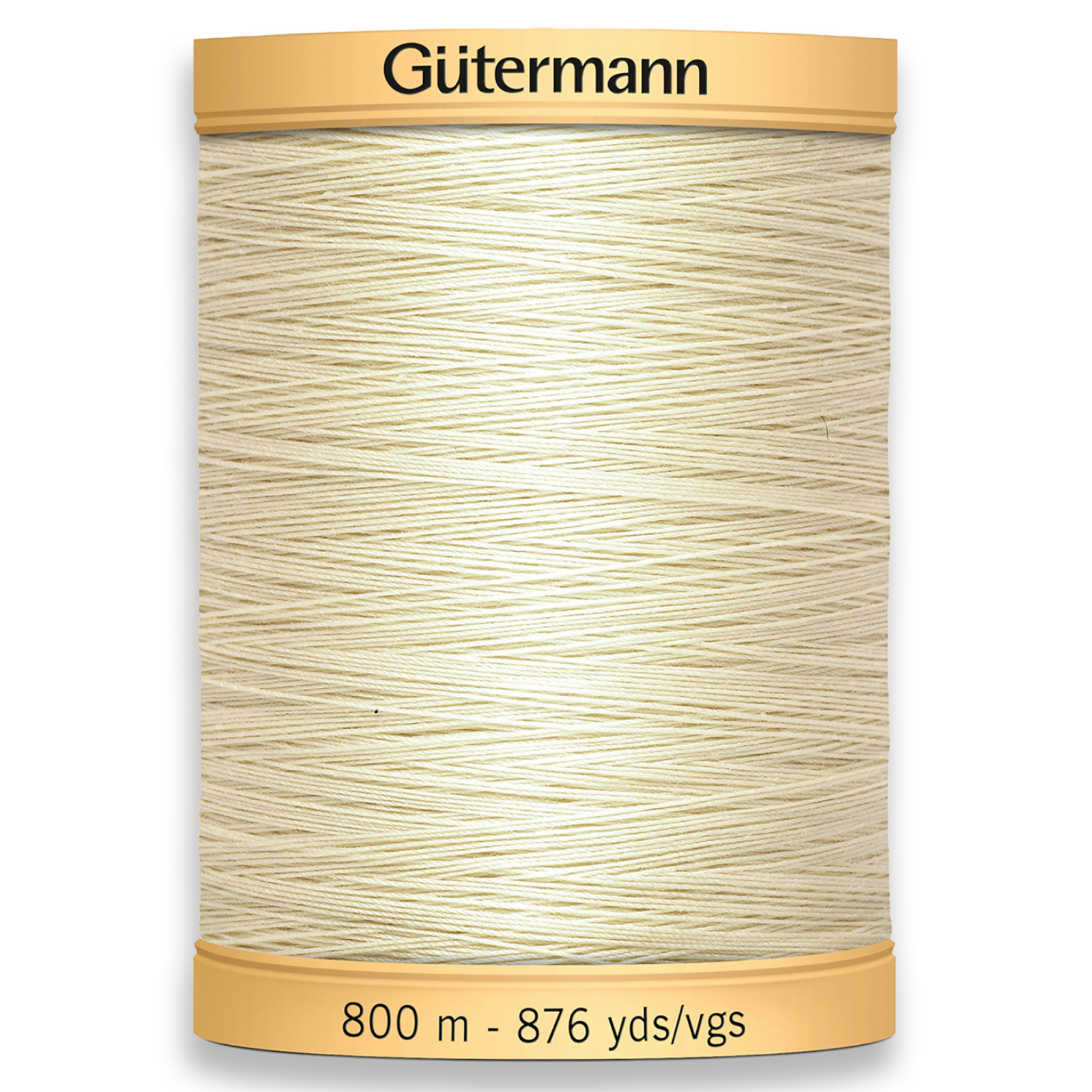 Gutermann 100% Natural Cotton Thread 800m/875yds - Egg White