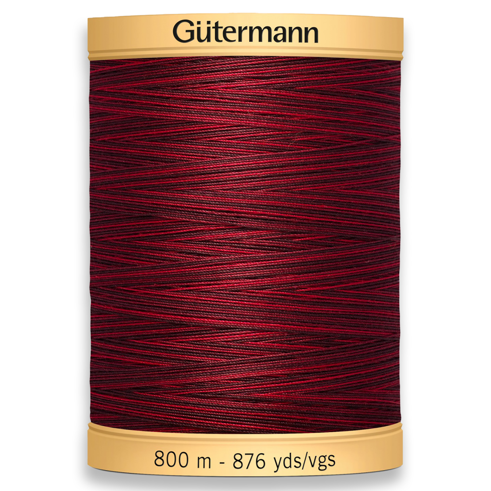 Gutermann 100% Natural Cotton Variegated Thread 800m/875yds - Berry Berry