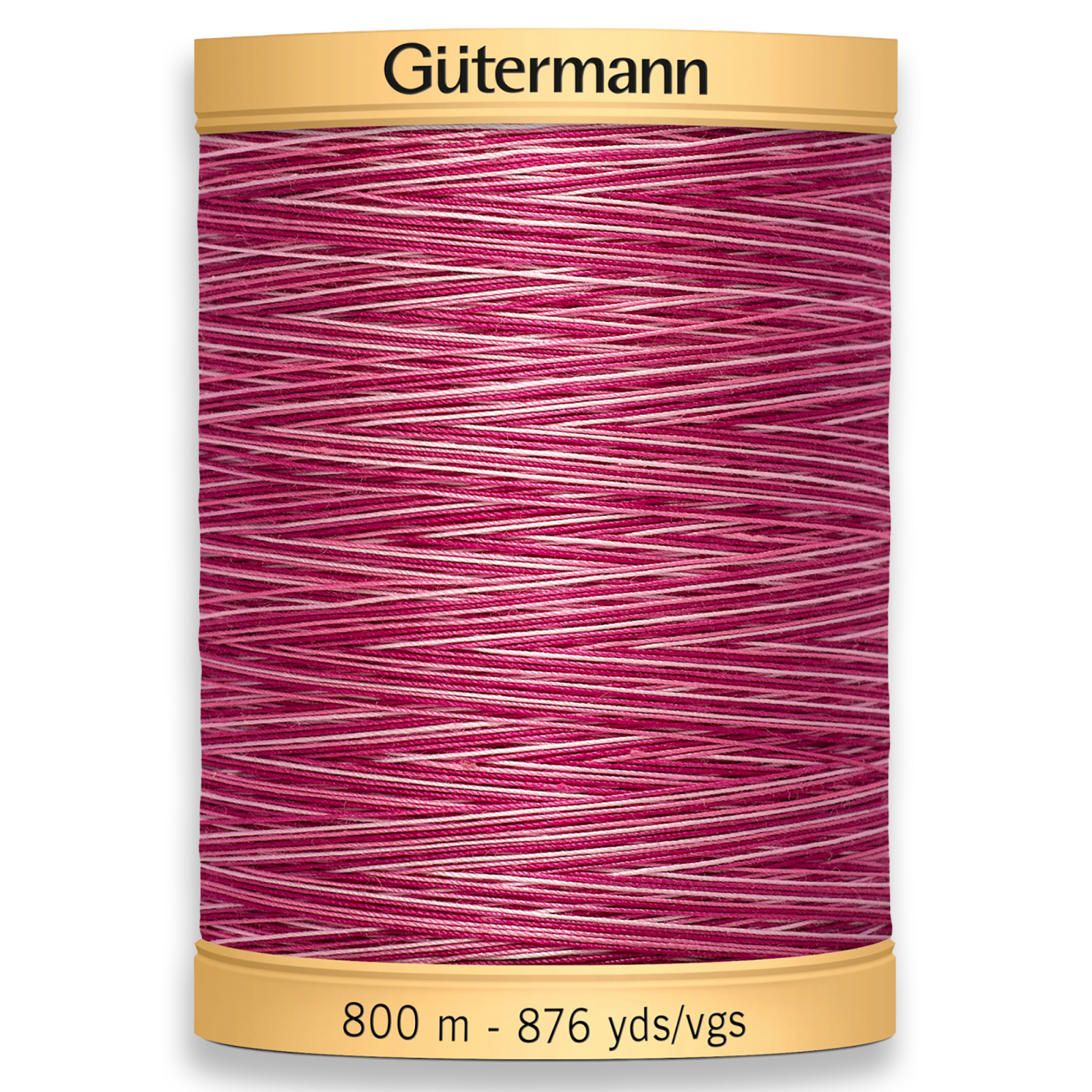 Gutermann 100% Natural Cotton Variegated Thread 800m/875yds - Plum Berry