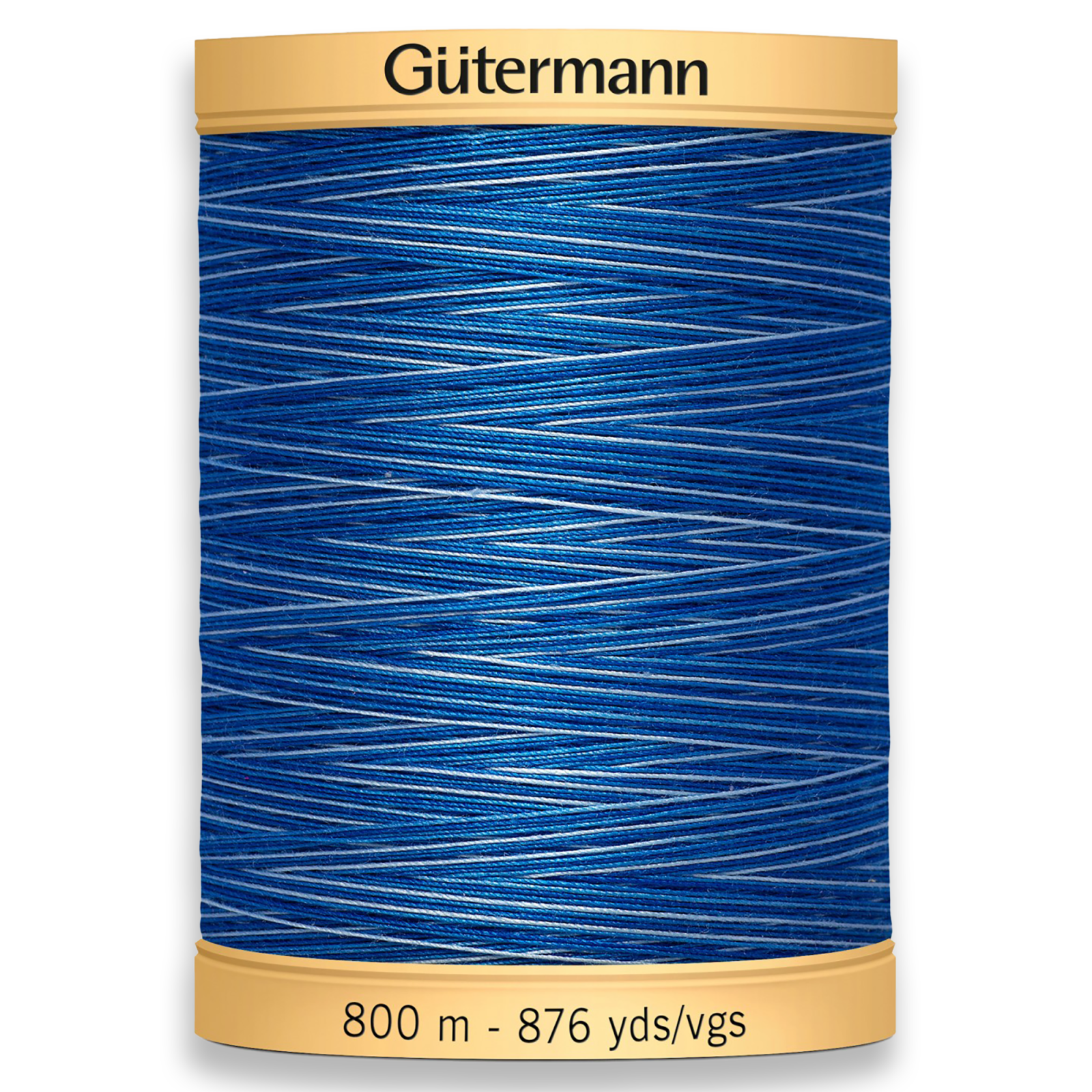 Gutermann 100% Natural Cotton Variegated Thread 800m/875yds - Deep Evening Sky