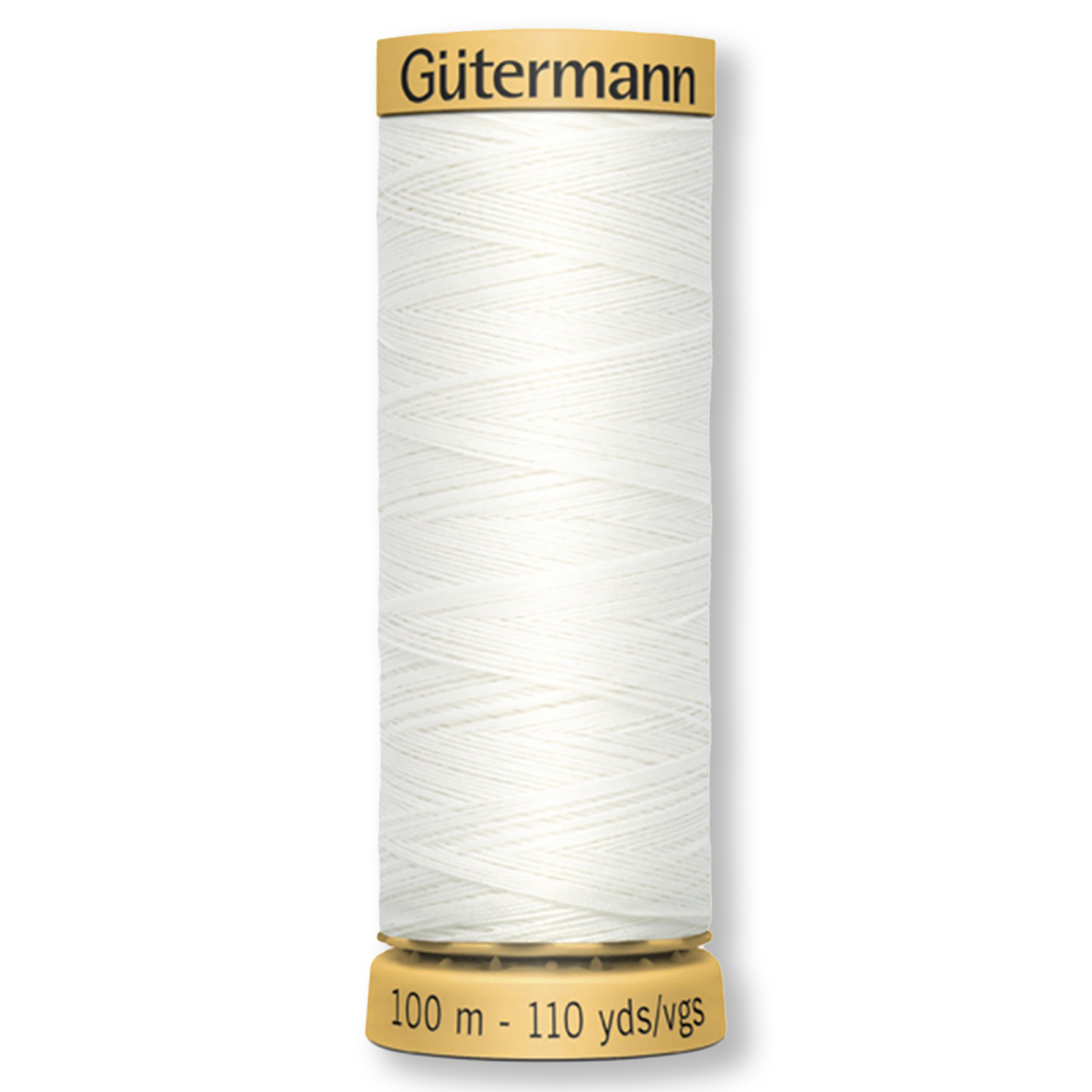 Gutermann 100% Natural Cotton Thread 100m/109yds - White