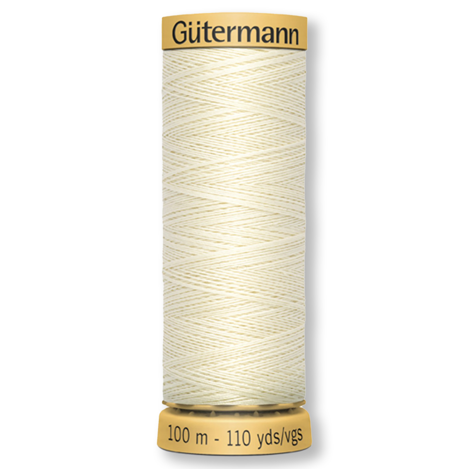 Gutermann 100% Natural Cotton Thread 100m/109yds - Solid Ivory