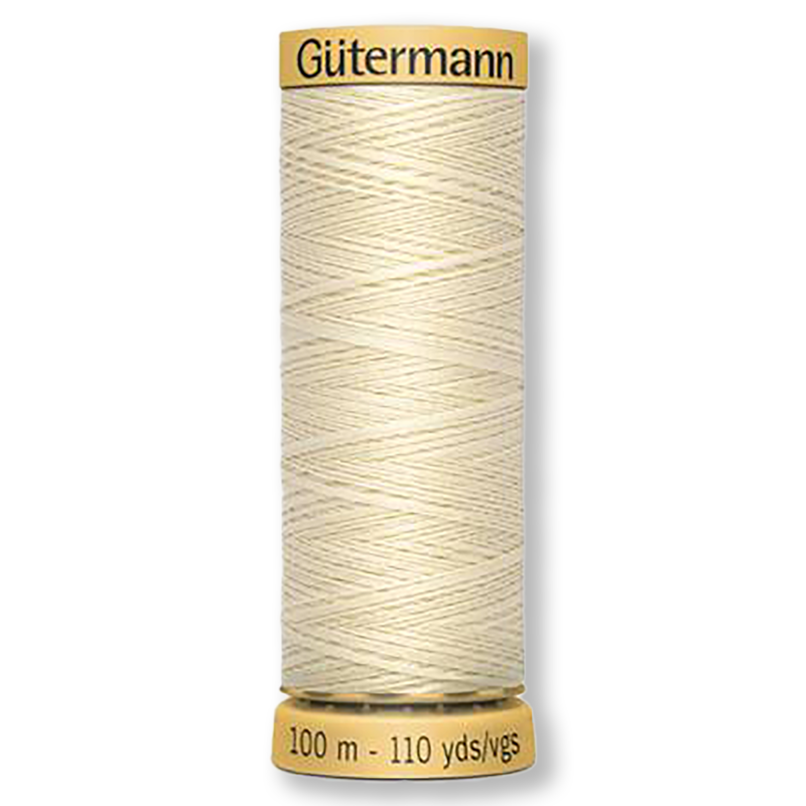 Gutermann 100% Natural Cotton Thread 100m/109yds - Solid Ecru