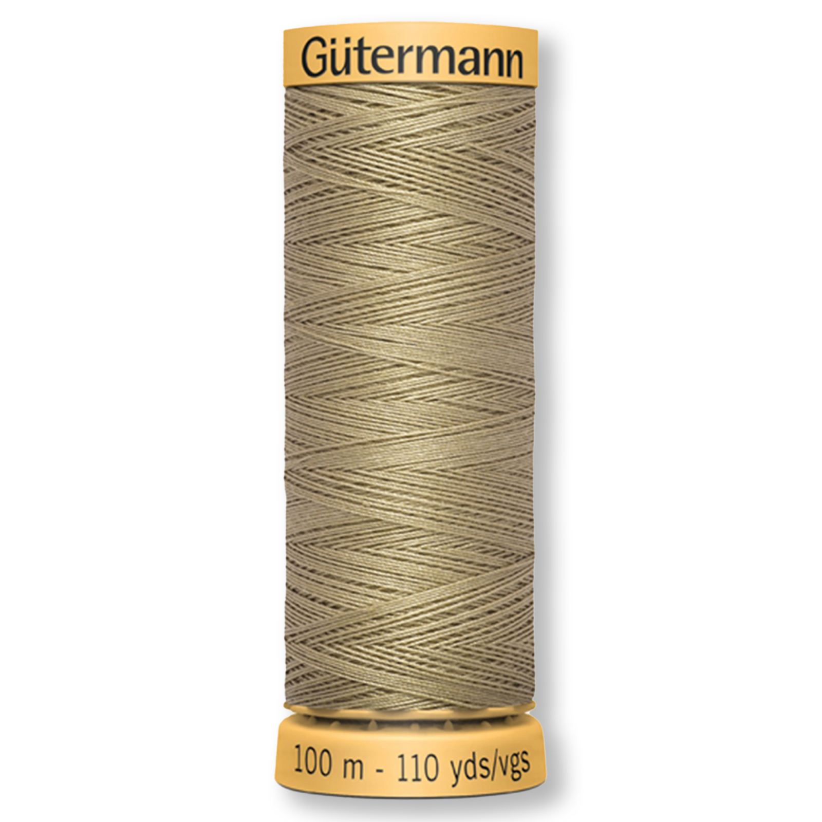 Gutermann 100% Natural Cotton Thread 100m/109yds - Solid Light Brown
