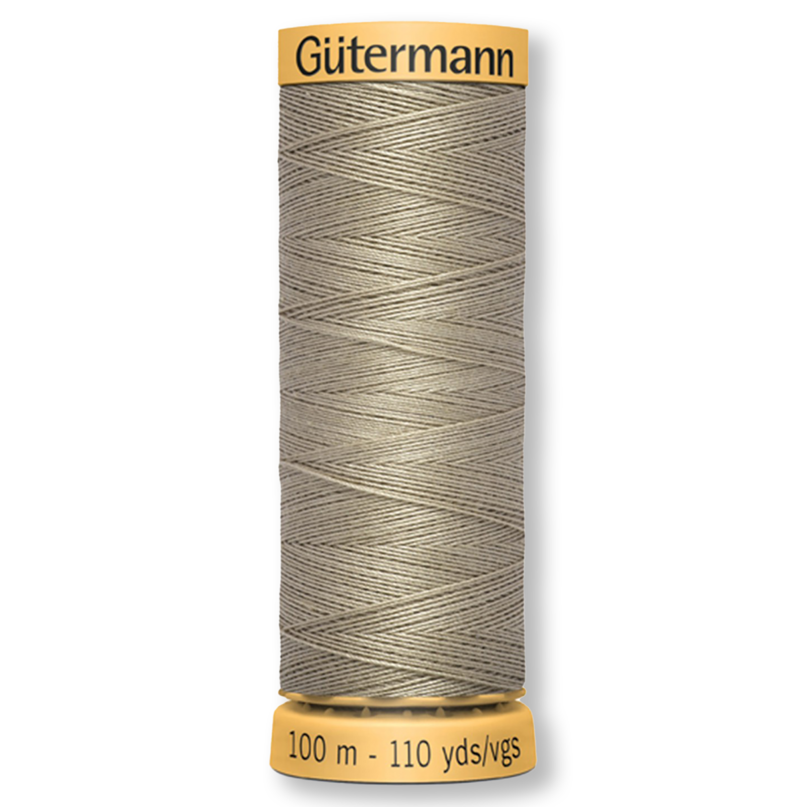 Gutermann 100% Natural Cotton Thread 100m/109yds - Solid Dover Beige
