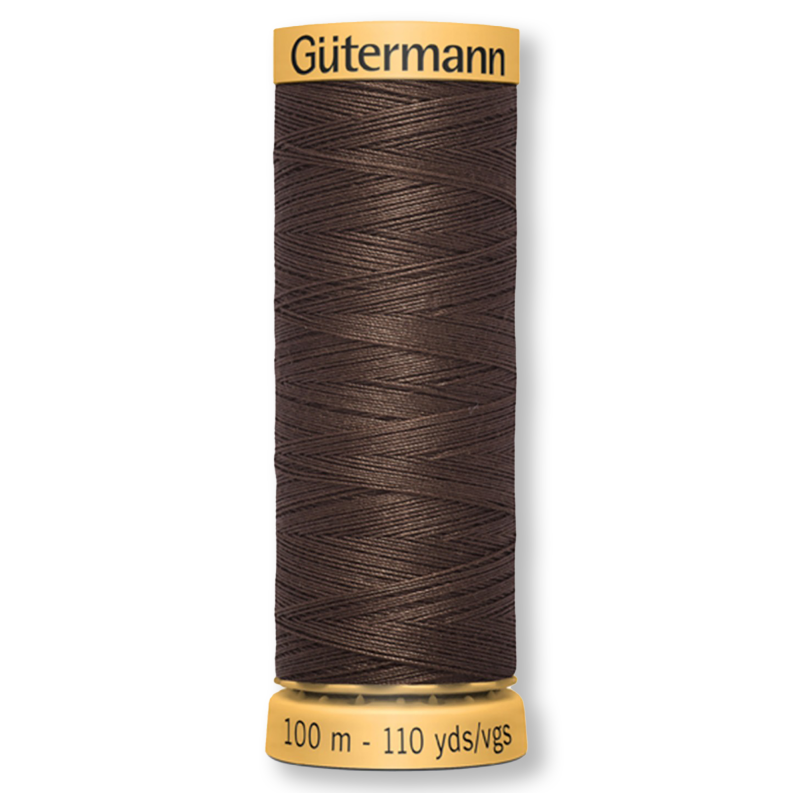 Gutermann 100% Natural Cotton Thread 100m/109yds - Solid Walnut