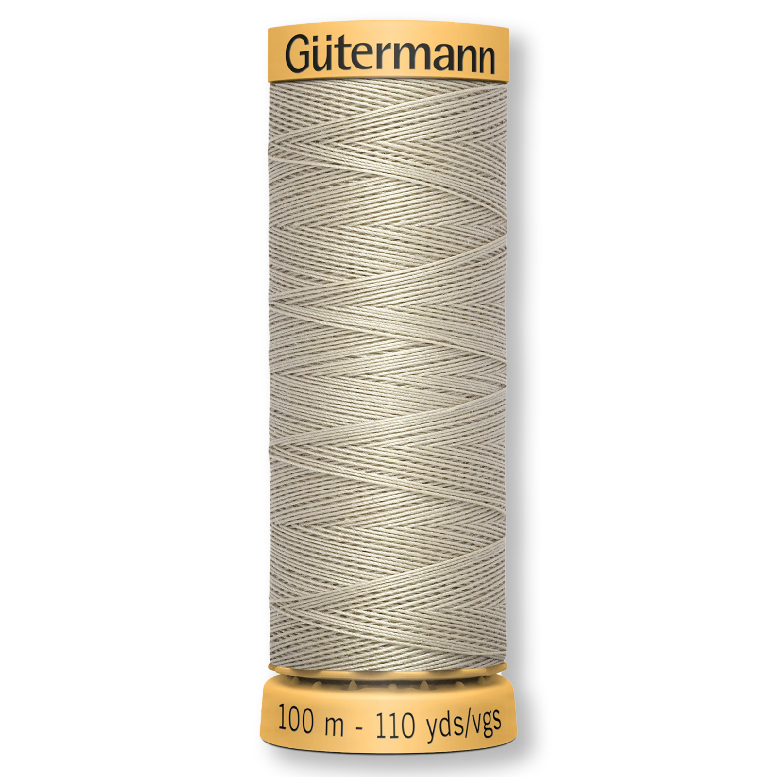 Gutermann 100% Natural Cotton Thread 100m/109yds - Solid Tan
