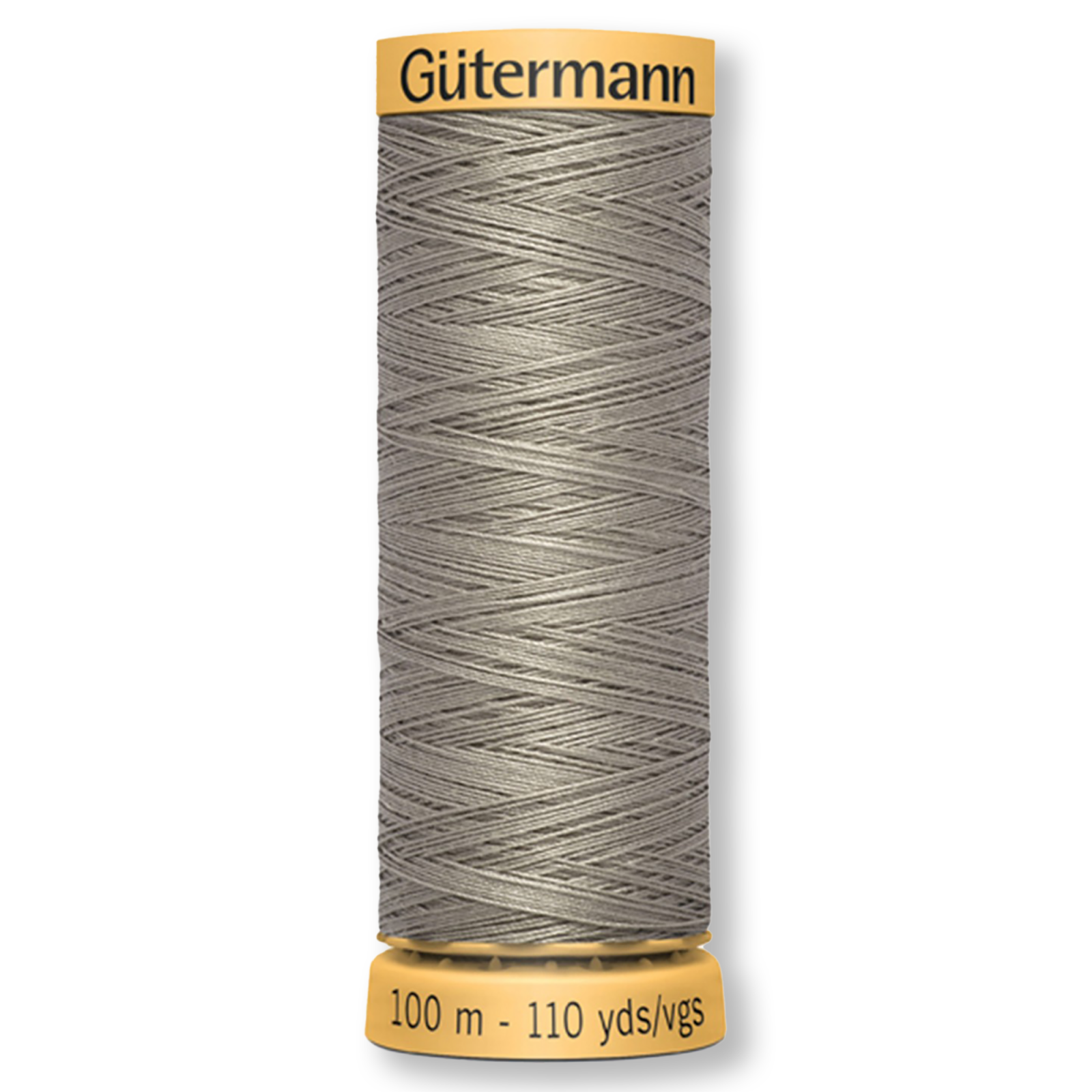 Gutermann 100% Natural Cotton Thread 100m/109yds - Solid Khaki