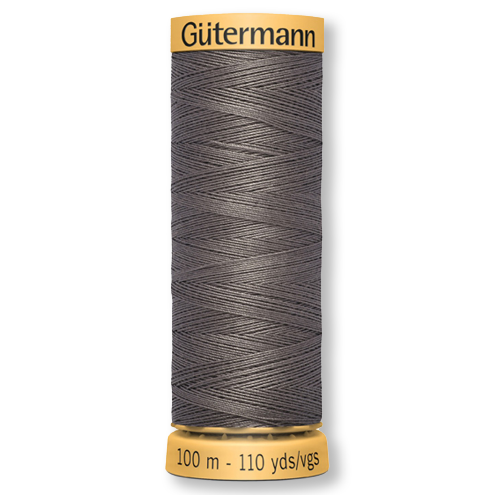 Gutermann 100% Natural Cotton Thread 100m/109yds - Solid Dark Khaki