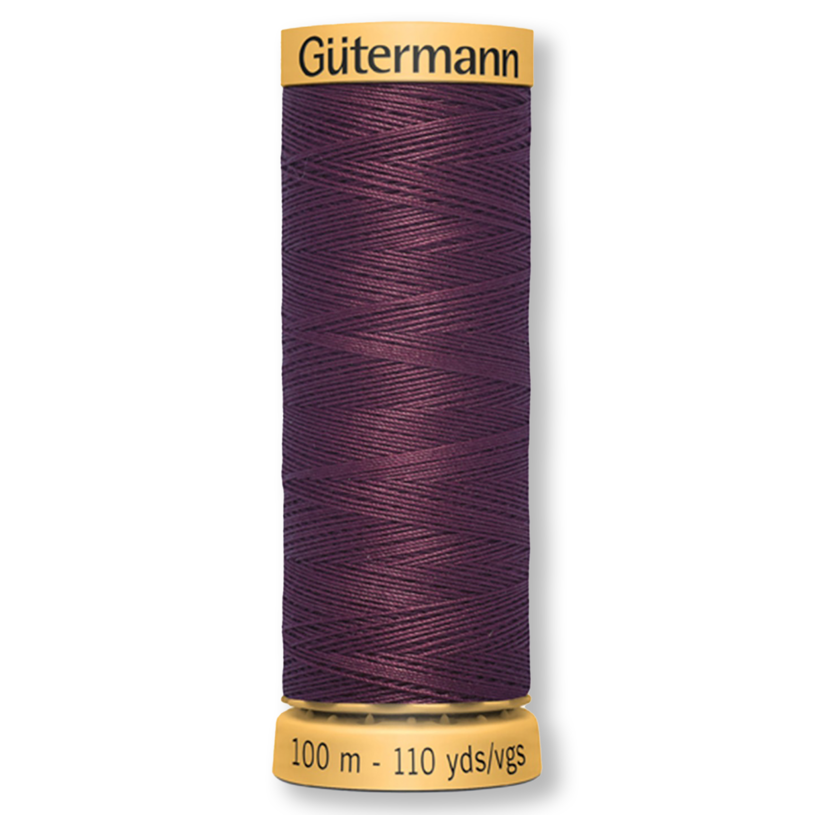 Gutermann 100% Natural Cotton Thread 100m/109yds - Solid Dark Mahogany