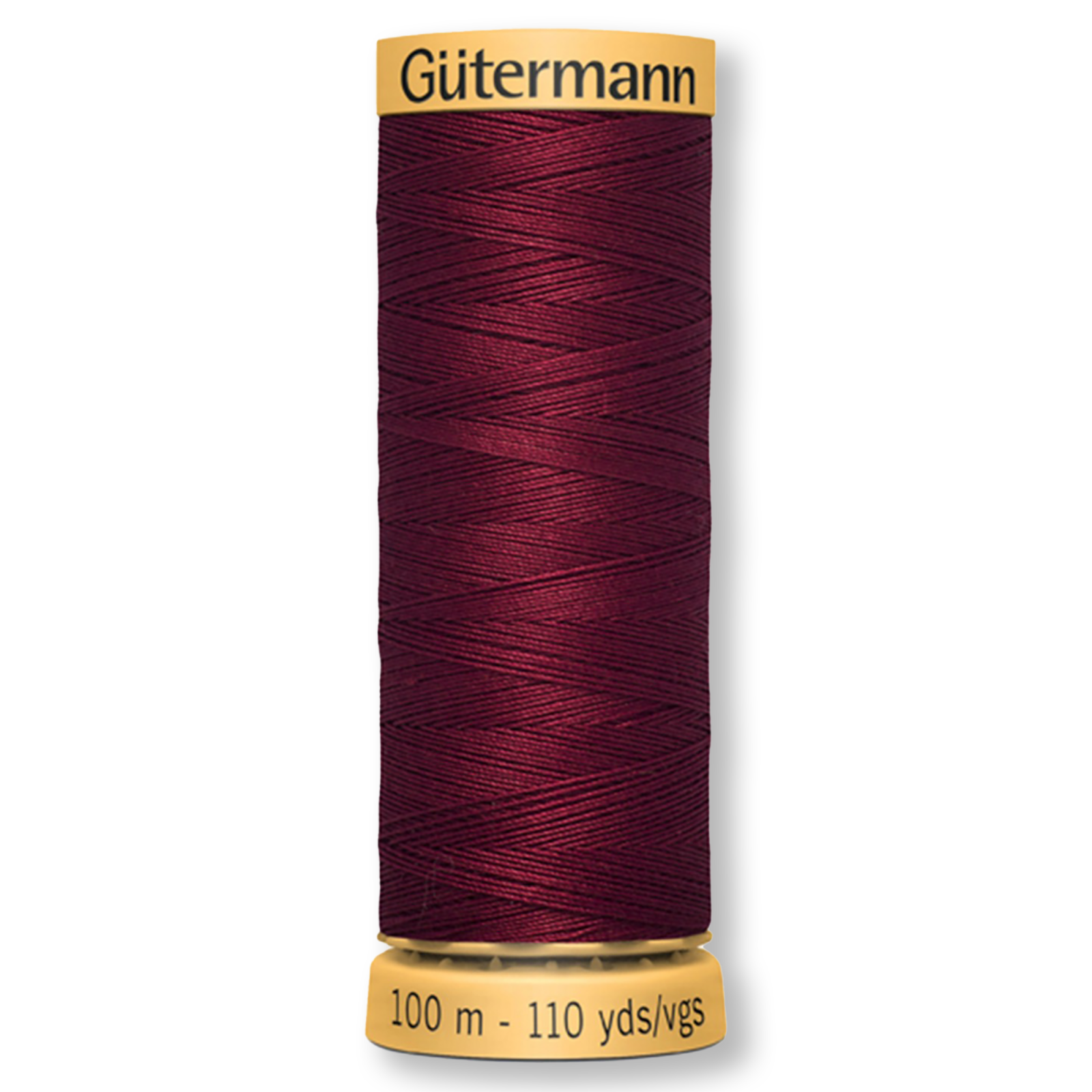 Gutermann 100% Natural Cotton Thread 100m/109yds - Solid Burgundy