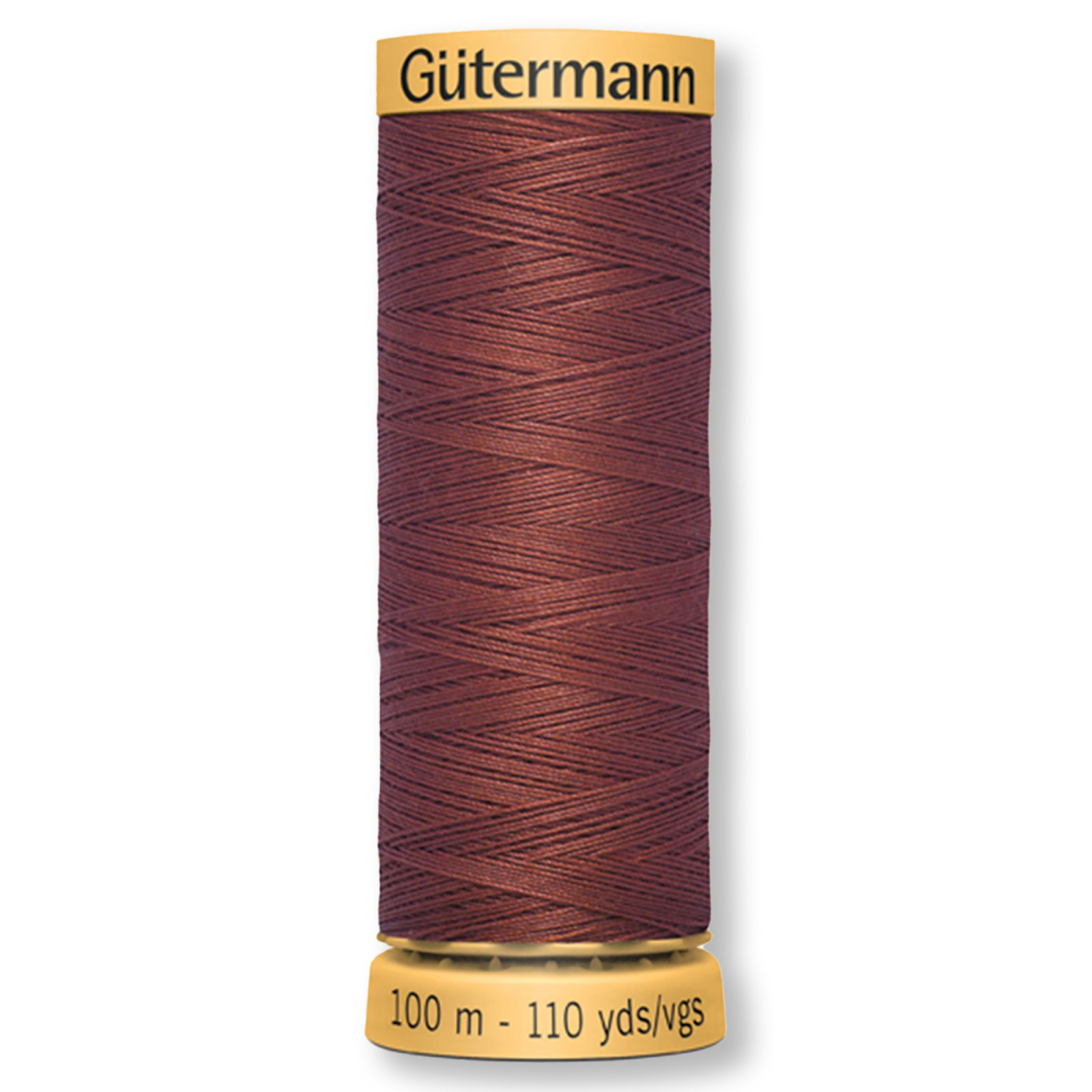 Gutermann 100% Natural Cotton Thread 100m/109yds - Solid Rust
