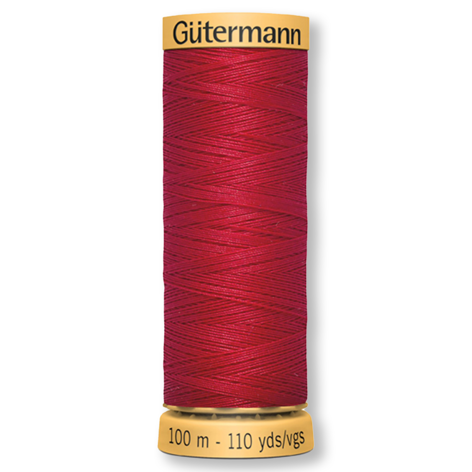 Gutermann 100% Natural Cotton Thread 100m/109yds - Solid Bright Red