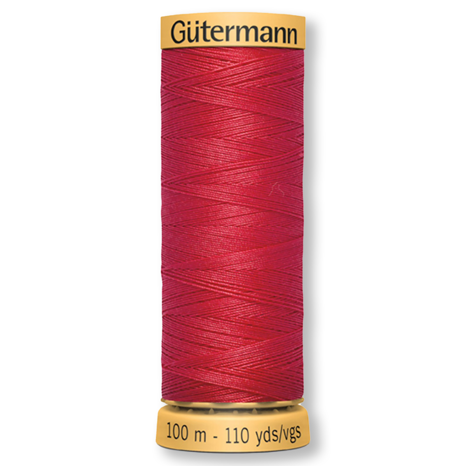 Gutermann 100% Natural Cotton Thread 100m/109yds - Solid Red