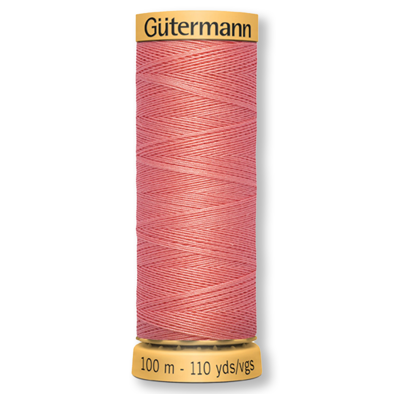 Gutermann 100% Natural Cotton Thread 100m/109yds - Solid Light Coral