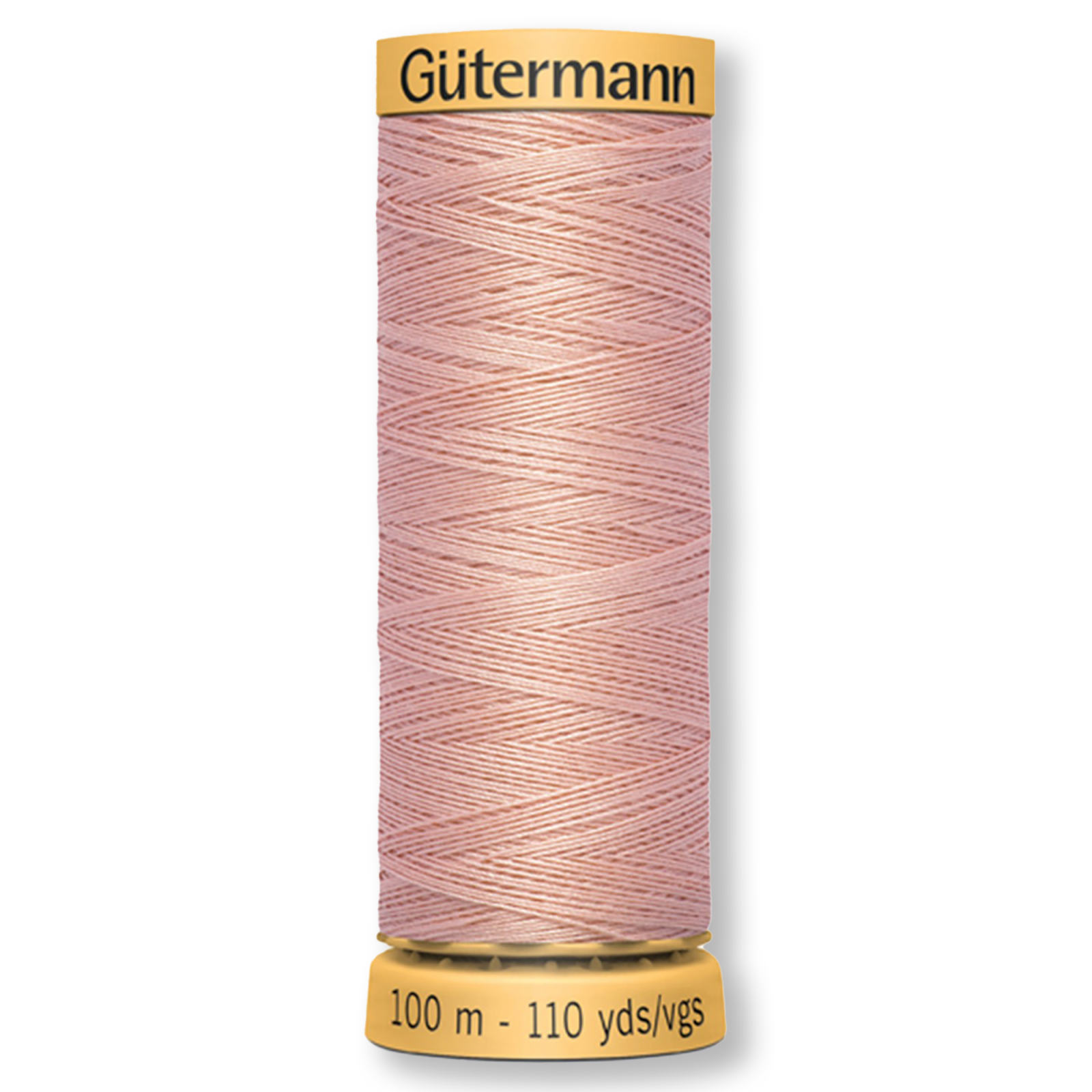 Gutermann 100% Natural Cotton Thread 100m/109yds - Solid Light Salmon