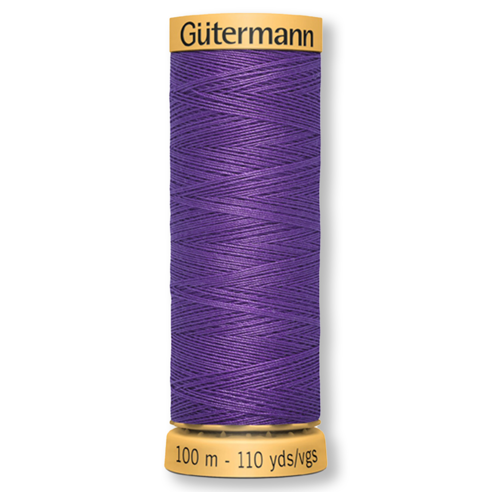 Gutermann 100% Natural Cotton Thread 100m/109yds - Solid Bright Purple