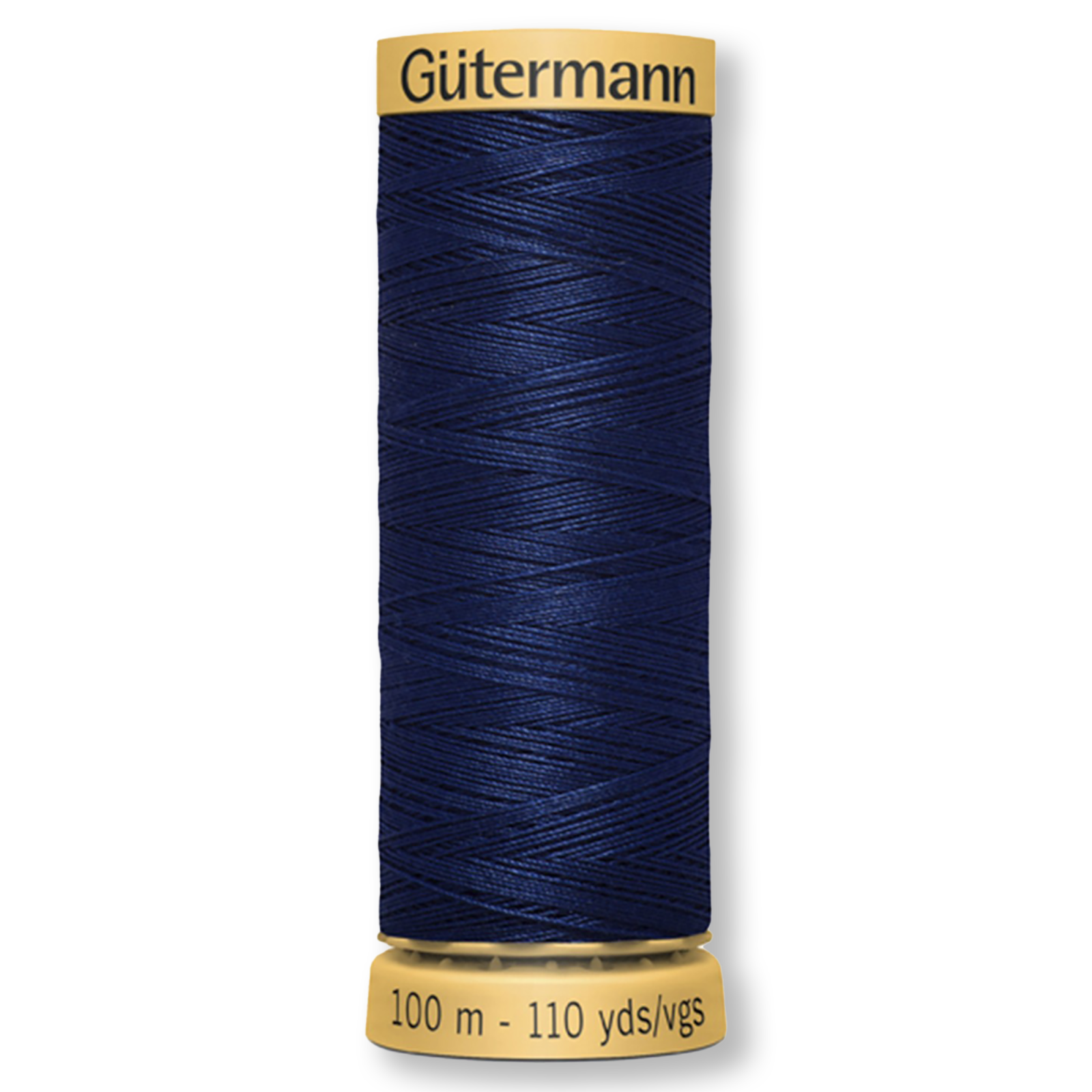 Gutermann 100% Natural Cotton Thread 100m/109yds - Solid Midnight Blue