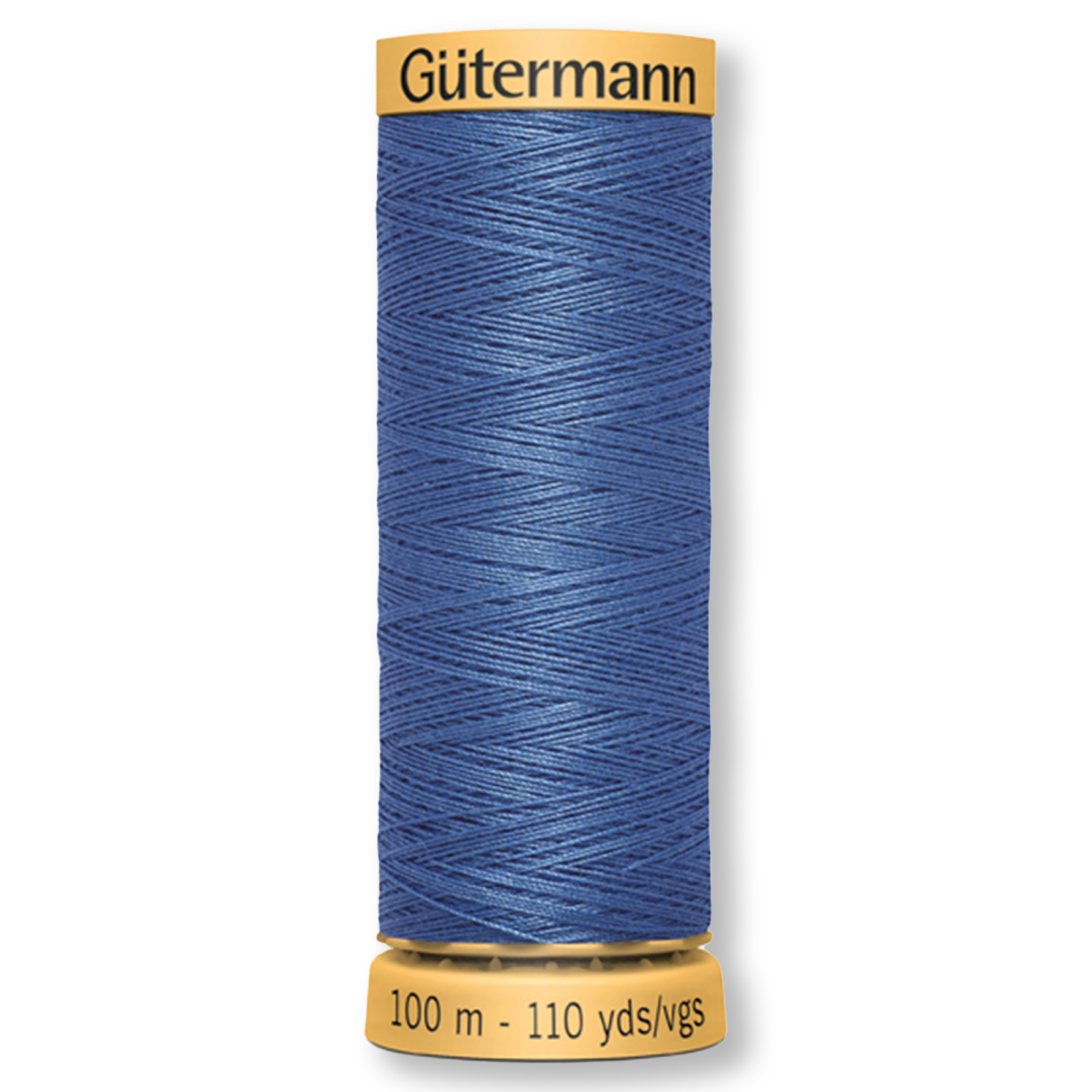 Gutermann 100% Natural Cotton Thread 100m/109yds - Solid Blue