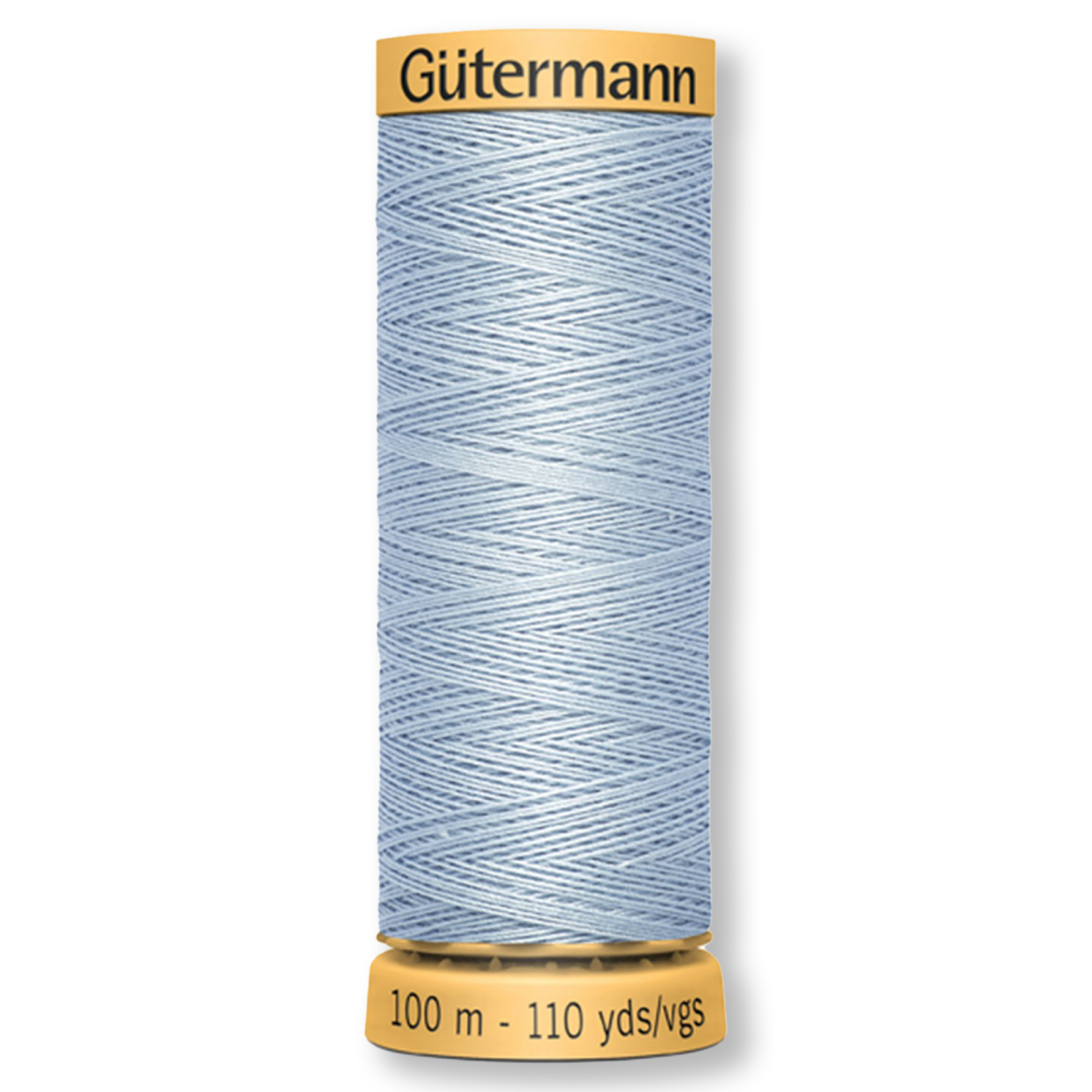 Gutermann 100% Natural Cotton Thread 100m/109yds - Solid Steel Blue
