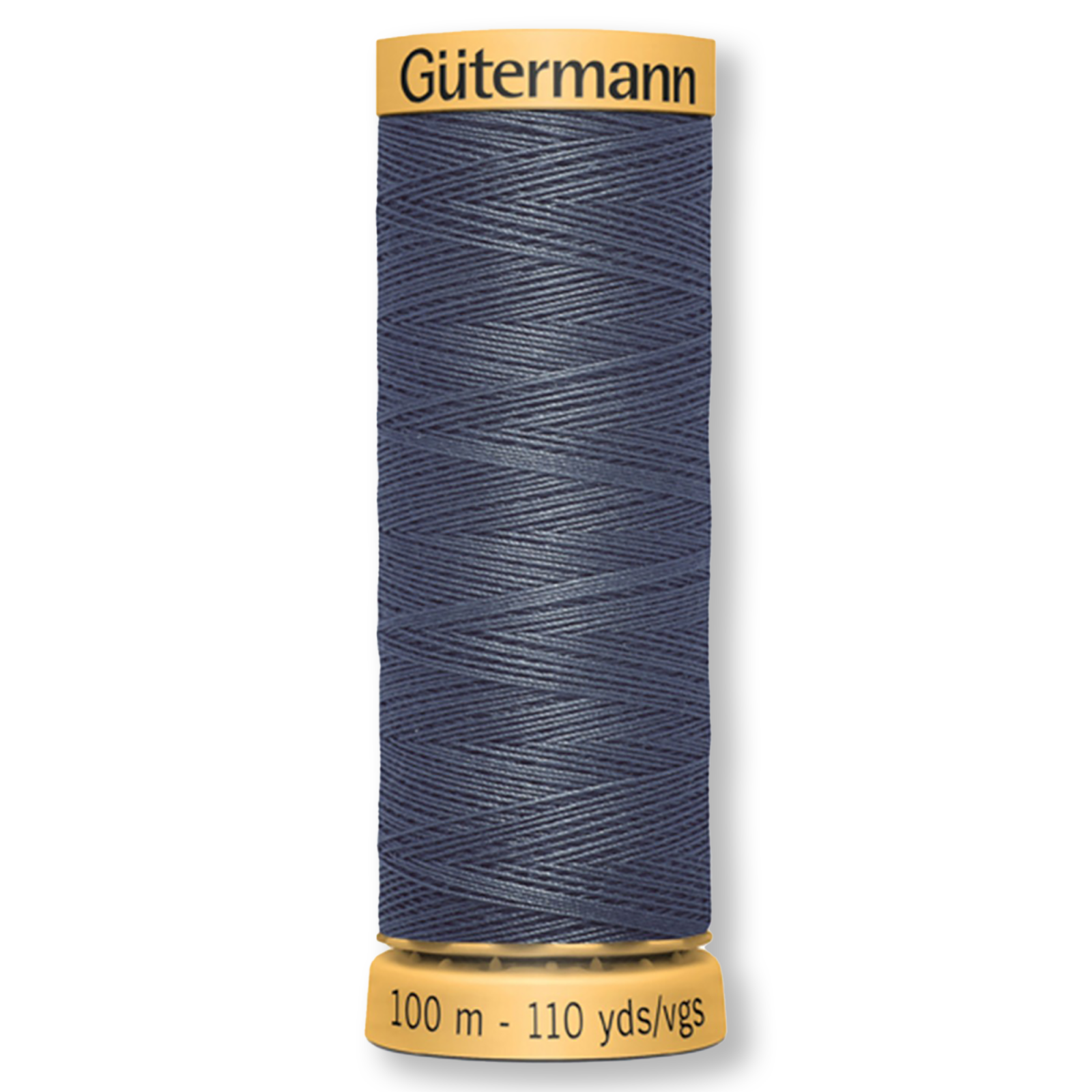 Gutermann 100% Natural Cotton Thread 100m/109yds - Solid Slate Board Gray